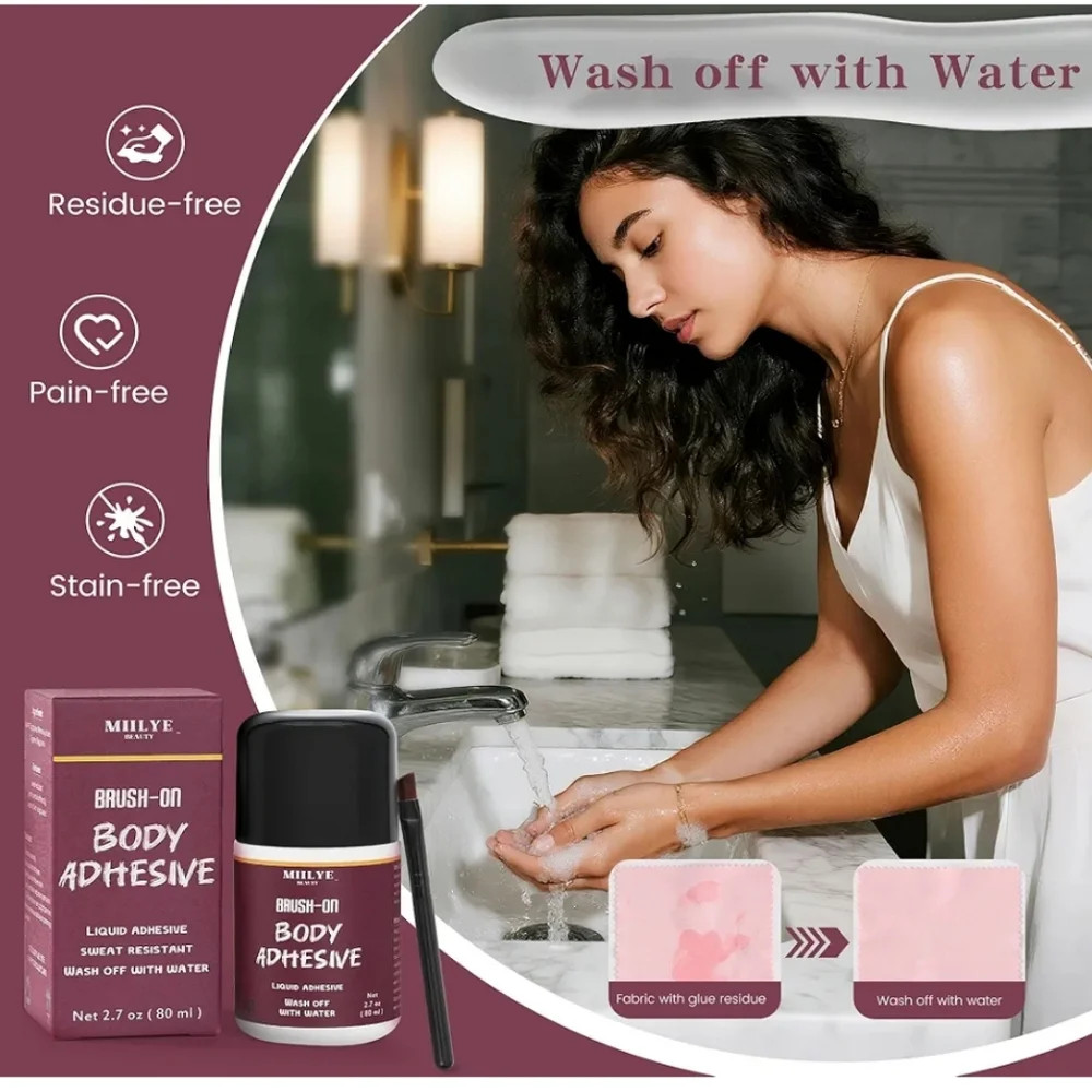 Brush-On Body Adhesive